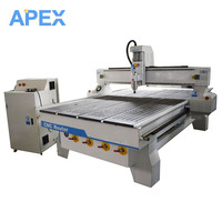 APEX 1325 Single 3D Wood CNC Router Máquina automática de corte Paneles acústicos ranurados Venta al por menor con motor de engranajes de gran oferta