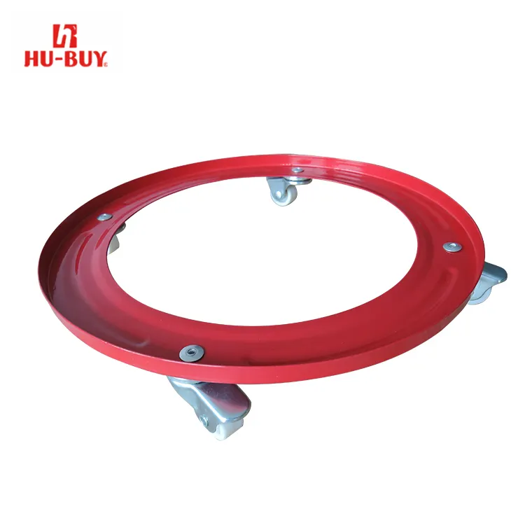 Wholesale 4 Wheel round oil drum/gas cylinder moving dolly Moving plant rolling dolly metal Mover Cart