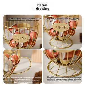 Phong Cách Bắc Âu Ánh Sáng Sang Trọng Gấp Loại Sàn Snack Kẹo Cà Phê Viên Nang Lưu Trữ Giá Cho Nhà Bếp Sử Dụng - Product Image 4