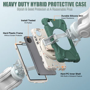 Đối với Redmi Pad SE 8.7 "2024 ba lớp Combo chống sốc Trường hợp với 360 xoay đứng Vai vành đai - Product Image 5