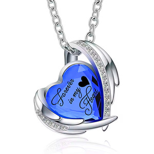 Унисекс-кулон в форме сердца из позолоченной нержавеющей стали с кристаллами, памятный медальон для праха человека - Product Image 2