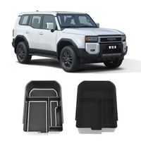 Boîte de rangement pour accoudoir de porte compatible avec Prado 2024, plateau organisateur intérieur pour Land Cruiser LC200/LC250, modification de l'intérieur de la voiture