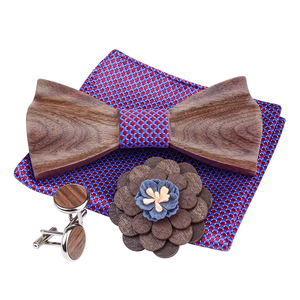 Vente en gros de nœuds <span class=keywords><strong>papillon</strong></span> en <span class=keywords><strong>bois</strong></span> faits main personnalisés pour hommes, de mouchoirs carrés en soie et de coffrets de boutons de manchette en <span class=keywords><strong>bois</strong></span> - Product Image 5