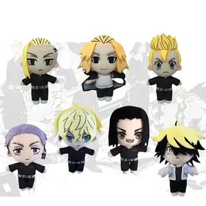 2023 Jaar 20Cm Tokyo Revengers Pluche Pop Manjiro Ken Takemichi Hinata Atsushi Anime Zacht Knuffels Plushie Kussen Poppen