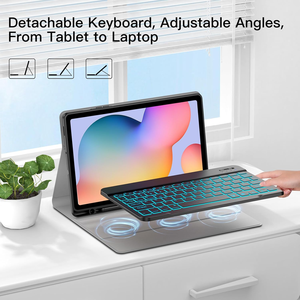 Có Thể Tháo Rời Từ PU Da Bàn Phím Trường Hợp Đối Với Samsung Galaxy Tab S6 Lite 10.4 SM P610 Máy Tính Bảng Bao Gồm & Trường Hợp Với S Pen Chủ - Product Image 2