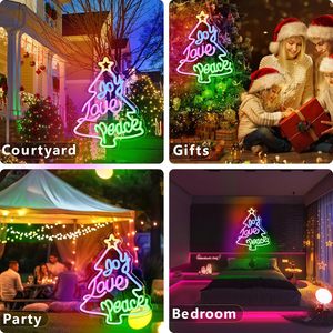 <span class=keywords><strong>2025</strong></span> phong cách mới Cây giáng sinh Neon dấu hiệu trang trí USB hoạt động tường cửa sổ Lễ Hội Nhà phòng ngủ phòng khách trang trí đèn neon - Product Image 2