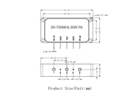 Module amplificateur de puissance RF large bande 20-1000 MHz 8W pour la sécurité anti-UAV, FPV, aéroports, frontières et la transmission radio FM HF VHF