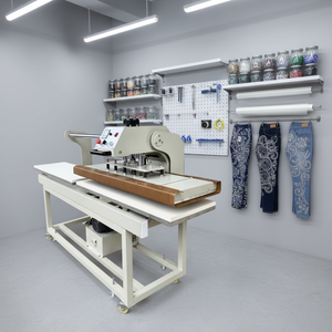 Presse à chaud par sublimation de grande taille 1,2 m, machine hydraulique à plateau chauffant grand format <span class=keywords><strong>40</strong></span>*120 cm pour transferts à chaud sur textile/plaque métallique - Product Image 1