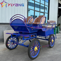 Chariot de luxe à quatre roues pour chevaux Remorque de mariage électrique robuste pour les sports et les visites Transport de chevaux élégant de luxe