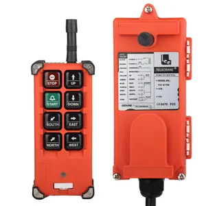 F21-e1b Telecrane Factory Hoist Radio 6 Key Button Uting Transmitter Receiver Wireless Crane Industrial Remote Control