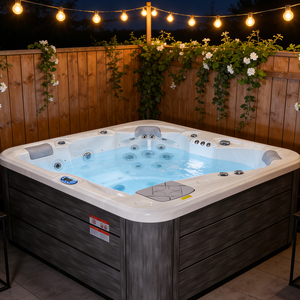 Unique 4 Person Whirlpool <strong>Tub</strong> Perfect Child Seat Full Lounger Foot Space <strong>Mixed</strong> Jets for Backyard Entertainment - Product Image 2