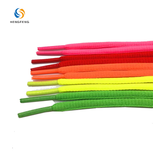 Lacets de baskets aux couleurs vives avec embouts en plastique, lacets en polyester tissé durables pour chaussures de sport <span class=keywords><strong>d</strong></span>écontractées - Product Image 2