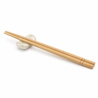 Baguettes jetables en bambou longues et séparées pour table de barbecue coréen