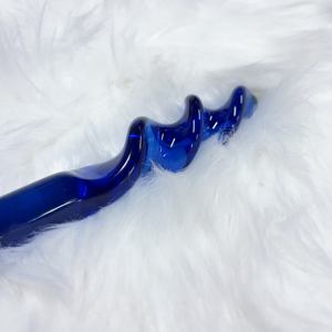 2024 vente chaude femmes gros cristal bleu gros jouet sexuel gode verre godes anaux pour hommes - Product Image 5