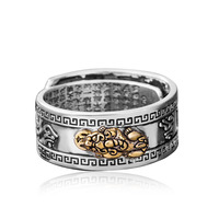 Bague porte-bonheur Paixiu en gros pour hommes et femmes, bijou rétro pour l'anniversaire et le Nouvel An, à porter sur l'index