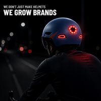 Casque de vélo électrique pour adulte CE avec éclairage LED, pour cyclisme urbain et signalisation de virage, certifié CPSC, pour la sécurité quotidienne