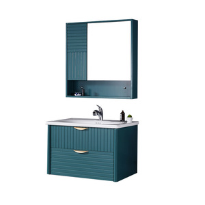 Aivijia <b>Wall</b> Mounted <b>Bathroom</b> Vanity <b>Cabinet</b> with Mirror and Ceramic Basin - Product Image 5