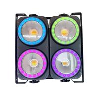 Lampu Panggung Studio TV Film Dmx512 Strobe Putih Hangat/Dingin 2in1 Cob Led Lampu Penonton/Led Strip Ring 4x100w 4 Mata Led Blinder