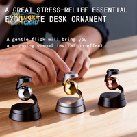 YJ 2026 Nouveau Gyroscope Flottant en Métal Anti-Stress Décoration de Bureau EDC Jouet Sensoriel Interactif Cadeau Nouveauté Best-seller Jouet Fidget