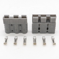 Connecteur de batterie 50A/175A 600V, puissance 50A, connecteur à 3 broches gris rouge, 3 pôles, catégorie de produit DC, connecteurs