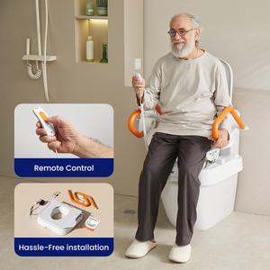 Sedia di Supporto per WC Elettrica con Seduta Rialzata, Braccioli Imbottiti e Telaio Regolabile per Disabili e Anziani, Ausilio per il <span class=keywords><strong>Bagno</strong></span> - Product Image 6