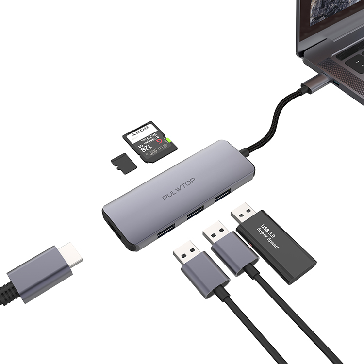 BD136F пултоп usb c док-станция адаптер Тип c концентратор usb c док-станция Тип C концентратор док-станция Usb Тип C