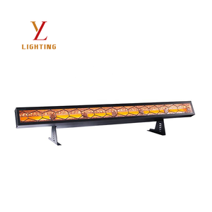 Lumière linéaire à <span class=keywords><strong>6</strong></span> LED à effet rétro COB Jaune doré RGB 3IN1 Stroboscope DMX512 RDM IP20 Éclairage de scène DJ - Product Image 2