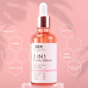 Suero Facial <span class=keywords><strong>para</strong></span> el Cuidado de <span class=keywords><strong>la</strong></span> Piel de Alta Calidad OEM 5 en 1, Suero Facial Blanqueador Antiedad con <span class=keywords><strong>Vitamina</strong></span> <span class=keywords><strong>C</strong></span>, Niacinamida y <span class=keywords><strong>Vitamina</strong></span> E - Product Image 5