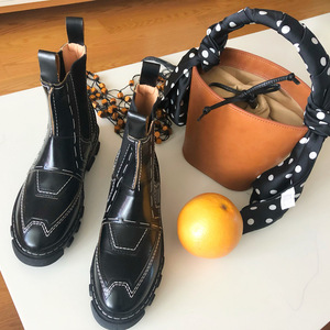 ファッションロングキャニスターナイトブーツ本革ソフトで居心地の良い防水性と耐摩耗性の高さの増加 - Product Image 2