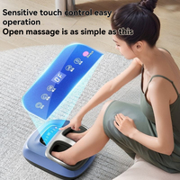Tragbares Elektrisches Roller-Beinmassagegerät Shiatsu Fuß-SPA-Gerät mit Wärme, Infrarot, Vibration, Luftkompression und Kabelloser Fernbedienung