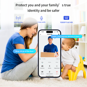 Thông minh 1080p HD Video Doorphone với tầm nhìn ban đêm và hai chiều liên lạc gọi điện thoại không thấm nước <span class=keywords><strong>TCP</strong></span> Mạng chuông cửa Vòng - Product Image 2
