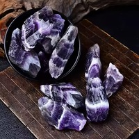 Piedras de Amatista Púrpura Natural en Bruto al por Mayor para Decoración Feng Shui, Espécimen Mineral