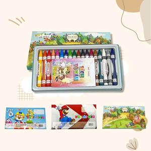 Lot de 18 crayons de cire soyeux non toxiques personnalisés de qualité supérieure, multicolores, pour le travail du bois, export - Product Image 1