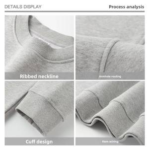 <span class=keywords><strong>Felpa</strong></span> da <span class=keywords><strong>uomo</strong></span> con scollo a girocollo con Logo personalizzato <span class=keywords><strong>felpa</strong></span> da <span class=keywords><strong>uomo</strong></span> in tinta unita Unisex in cotone <span class=keywords><strong>oversize</strong></span> <span class=keywords><strong>felpa</strong></span> - Product Image 3