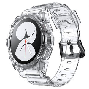 Correa Transparente + TPU de Lujo + Correa Deportiva de Acero Inoxidable para Reloj 5 4 40mm 44mm, Brazalete Transparente y Suave - Product Image 3