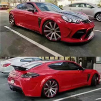 Pour Porsche Panamera 970 Kit de carrosserie en fibre de carbone 970 pare-chocs avant arrière améliorés de style MSY ailes larges ailes de diffuseur de capot.