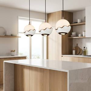 Lampada a Sospensione JACKSUN in Ferro e Vetro, Lampadario LED a Bulbo Singolo, Illuminazione per Sala da Pranzo e Soggiorno 4000K - Product Image 2