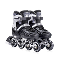 METROLLER Nouveau design de patins à roulettes lumineux, 4 roues en PU, taille réglable, patins à roulettes de haute qualité pour enfants, chaussures à roulettes