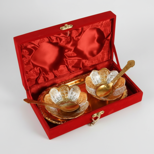 Boîte à cadeaux Bol en métal avec plateau pour décoration de mariage Décoration intérieure artisanale Cadeau traditionnel - Product Image 1