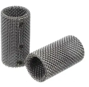 Industrial Filtration System Cylinder Custom Size Stainless Steel Perforated Filtering Screen Mesh Basket Strainer