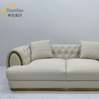 Ensemble de canapés sectionnels modernes en cuir véritable de luxe avec fauteuil inclinable et rembourrage en éponge pour salon, appartement ou villa
