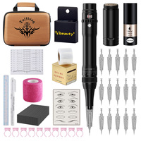Nouveaux kits de machines P.M.U 2023, kit de machine de maquillage permanent sans fil, stylo de tatouage, machine de microblading, appareil de micropigmentation P.M.U