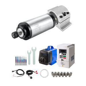 มอเตอร์แกนหมุน CNC ระบายความร้อนด้วยน้ำ Zhong Hua Jiang รุ่น ER20 3KW 220V/380V เงียบ พร้อมชุด VFD สำหรับเครื่องแกะสลัก CNC Router ขายดี - Product Image 1