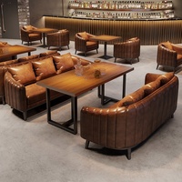 Bar à musique, bar à manger, tables et chaises en bois massif, banquette, canapé, bar lounge, style industriel, barbecue, restaurant, café, boutique, taverne, canapé