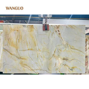 لوح حائط مصقول عالي الجودة فاخر ذهبي طبيعي فاخر لغرفة المعيشة والحمام - Product Image 2