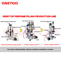 Machine semi-automatique de presse de capsulage de bouteille de parfum scellant tenu dans la main