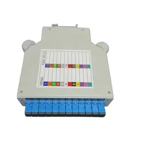 Din Rail gắn sợi quang Hộp thiết bị đầu cuối với <span class=keywords><strong>12</strong></span> <span class=keywords><strong>SC</strong></span>/UPC Simplex Adapter và khay nối - Product Image 1