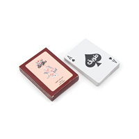 Cartes à jouer en plastique imperméables pour le voyage, format standard 52, logo OEM personnalisé, service d'impression personnalisée en gros