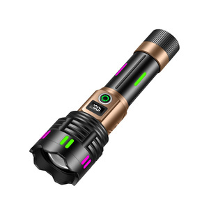 Lampe torche LED en aluminium YesFire Nightcrawler, super lumineuse, IP65, rechargeable par USB, pour patrouille en extérieur, conduite nocturne, longue durée, cassée - Product Image 1