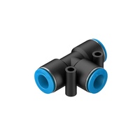 Nouveau raccord rapide en T égal à 3 voies QST-10 153131 pour tube de 10 mm de diamètre extérieur dans les systèmes d'automatisation